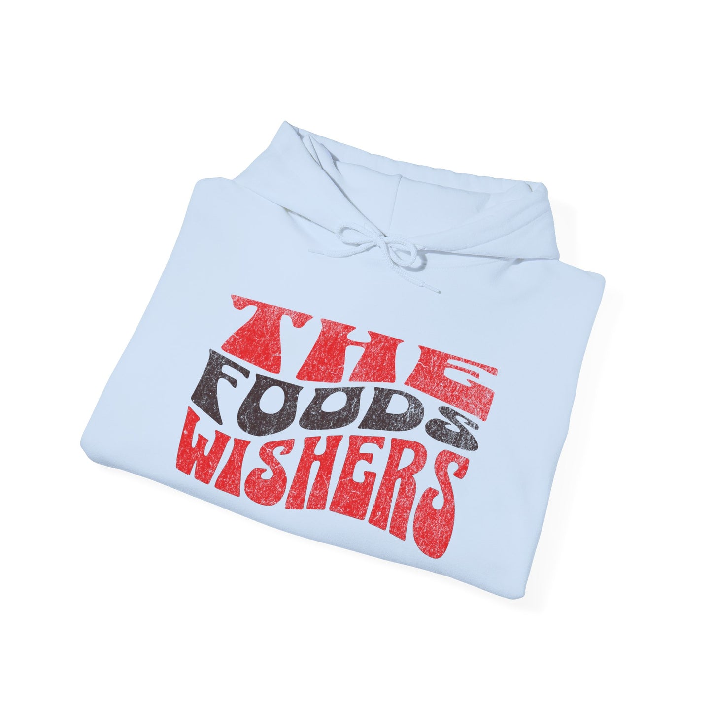 Hoodie — Retro 'The Food's Wishers' Graphic Hoodie with Cute Beanie Character