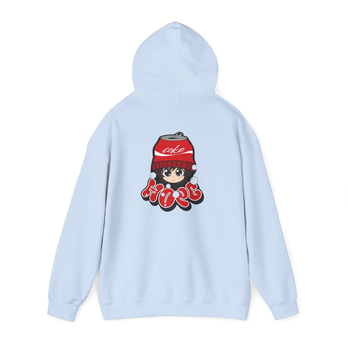 Hoodie — Retro 'The Food's Wishers' Graphic Hoodie with Cute Beanie Character