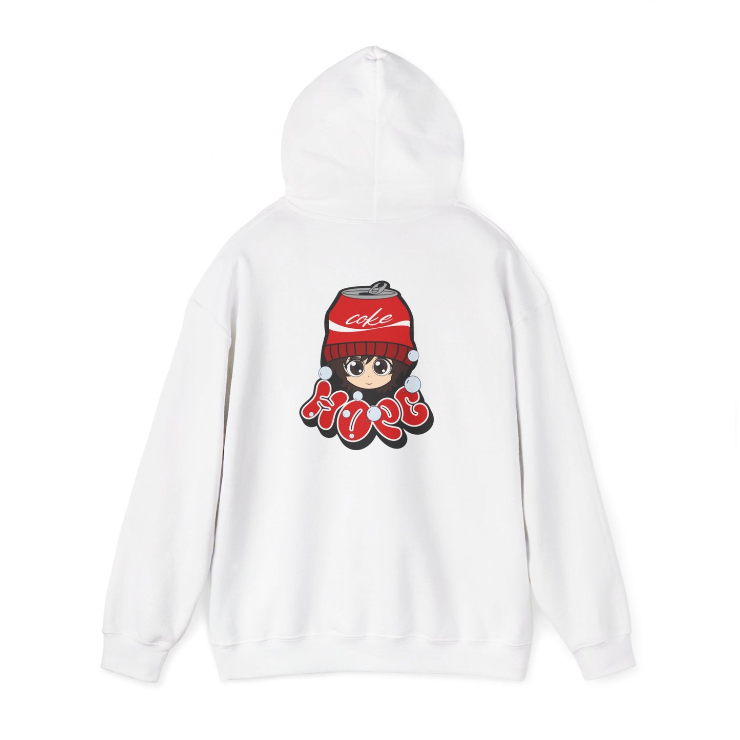 Hoodie — Retro 'The Food's Wishers' Graphic Hoodie with Cute Beanie Character