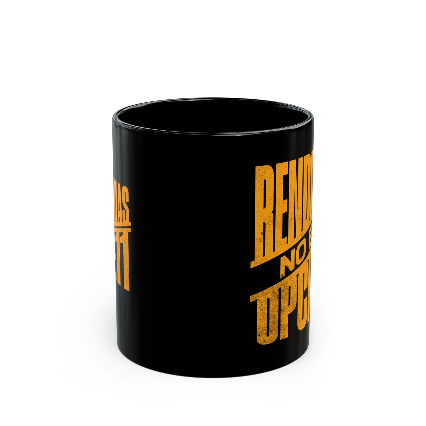 Black Mug — "Rendirse No Es Opción" Motivational Coffee Cup (11oz/15oz)