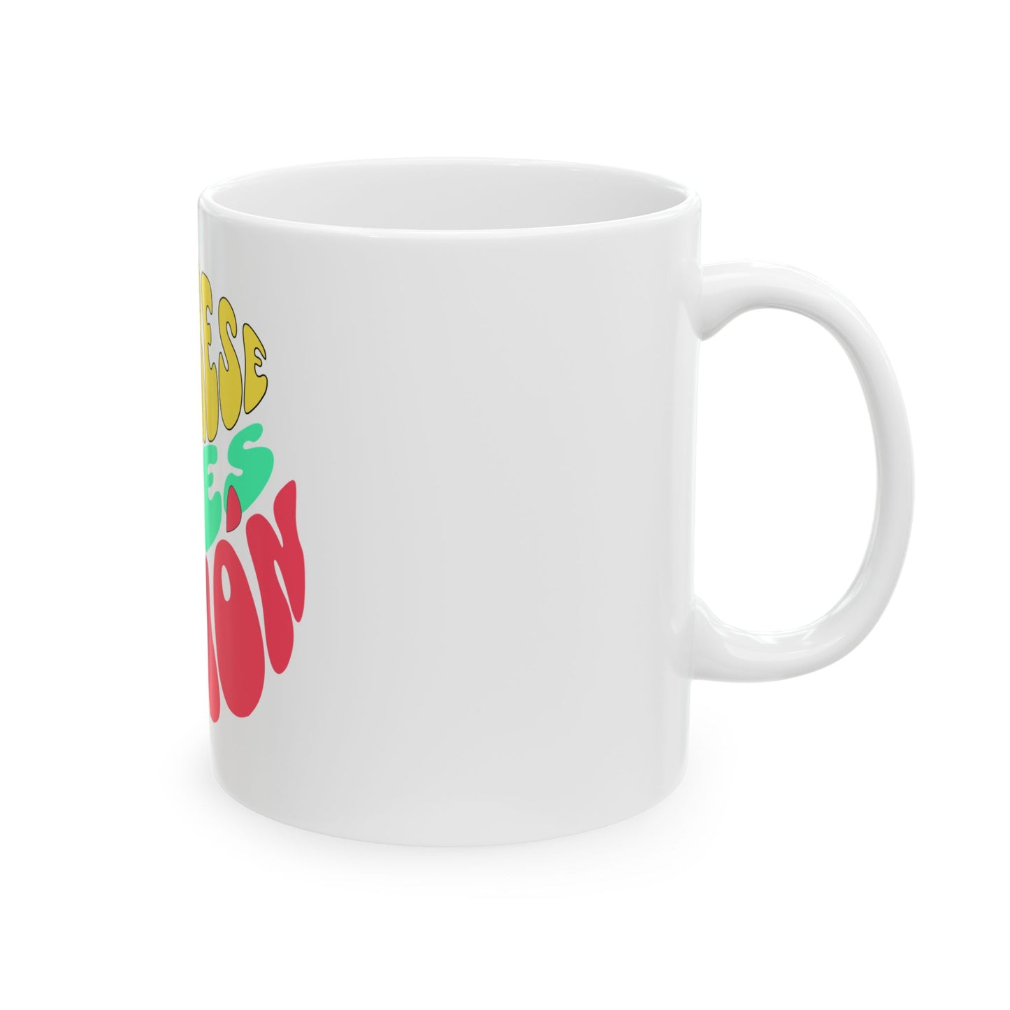 Ceramic Mug — "Rendir-se No Es Opción" Colorful Motivational Coffee Cup (11oz, 15oz)