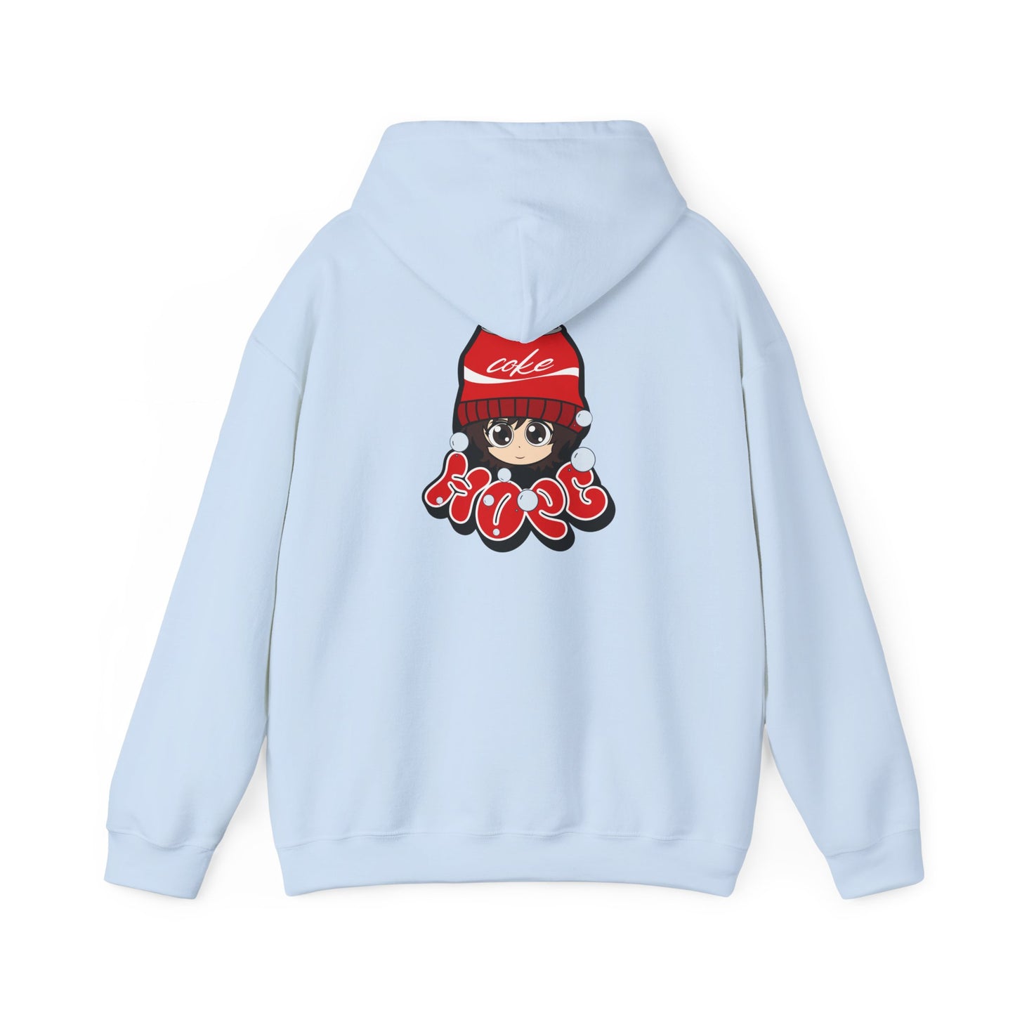 Hoodie — Retro 'The Food's Wishers' Graphic Hoodie with Cute Beanie Character