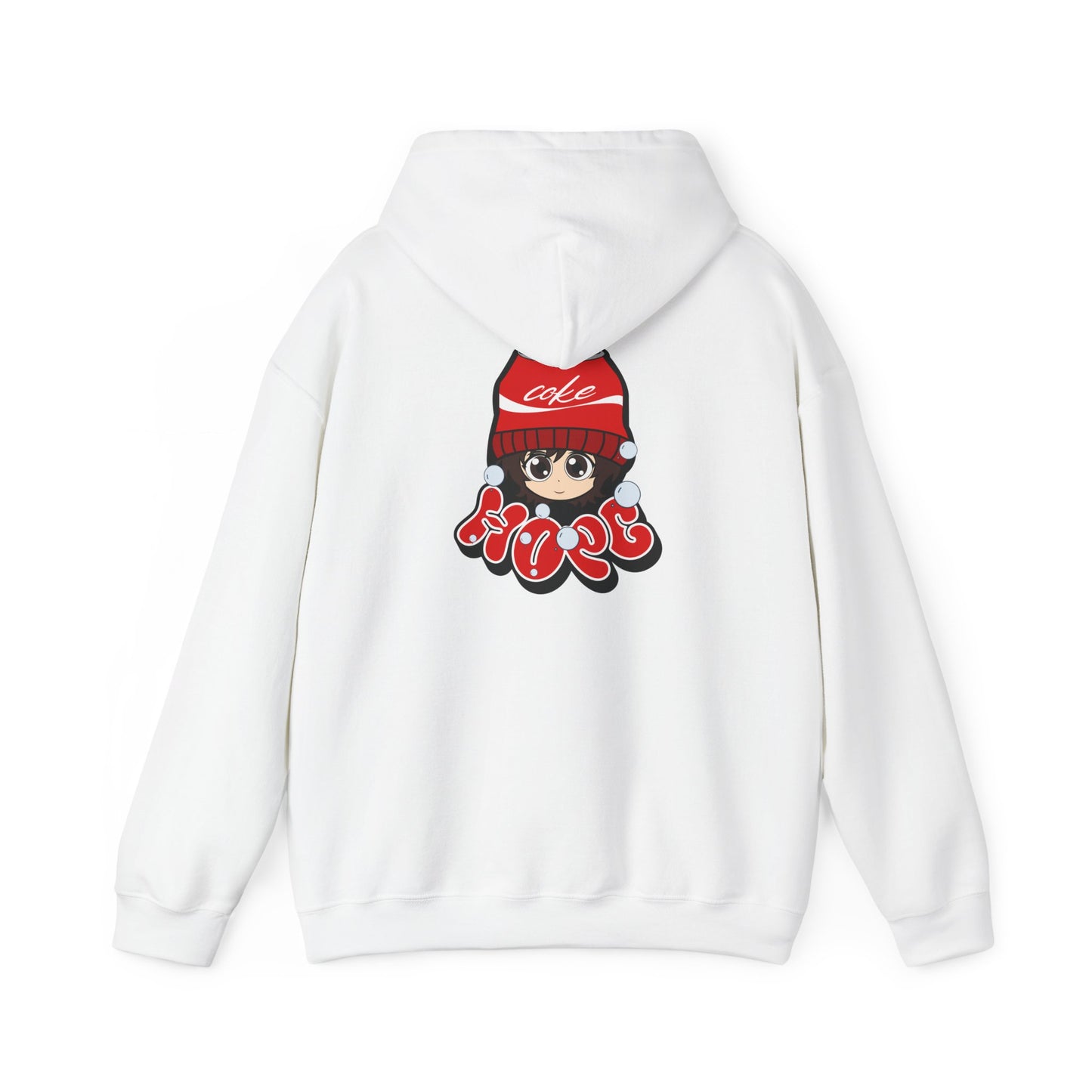 Hoodie — Retro 'The Food's Wishers' Graphic Hoodie with Cute Beanie Character