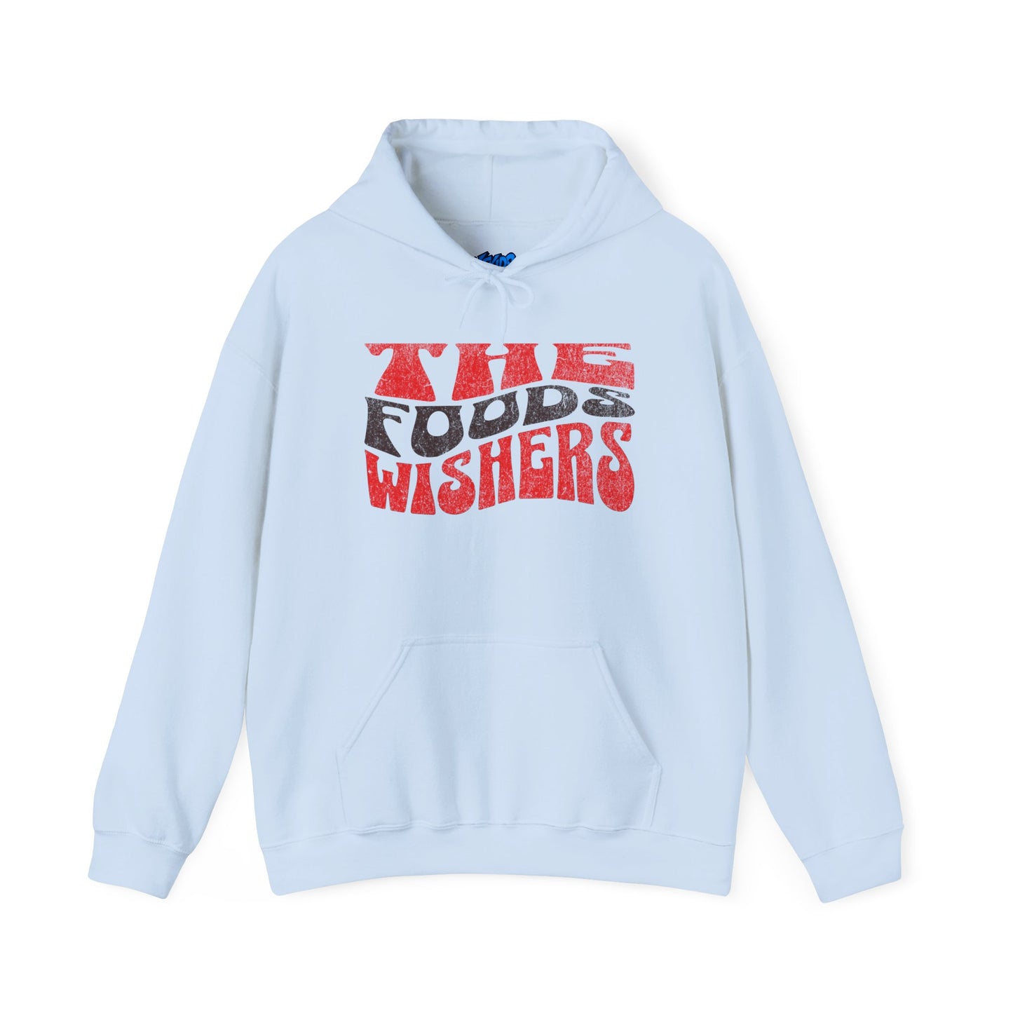 Hoodie — Retro 'The Food's Wishers' Graphic Hoodie with Cute Beanie Character