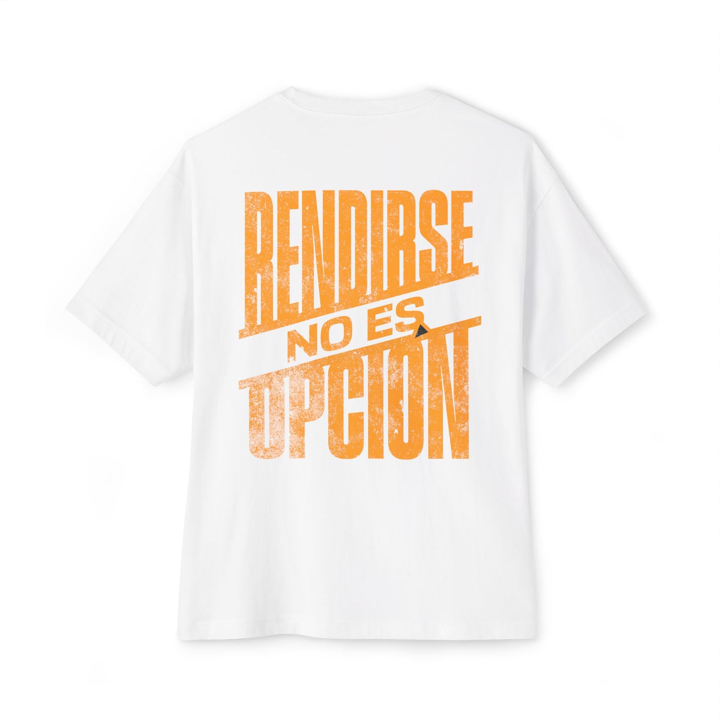 Rendirse No Es Opción Tee — Oversized Boxy Spanish Faith Graphic T-Shirt (Jeremías 29:11)