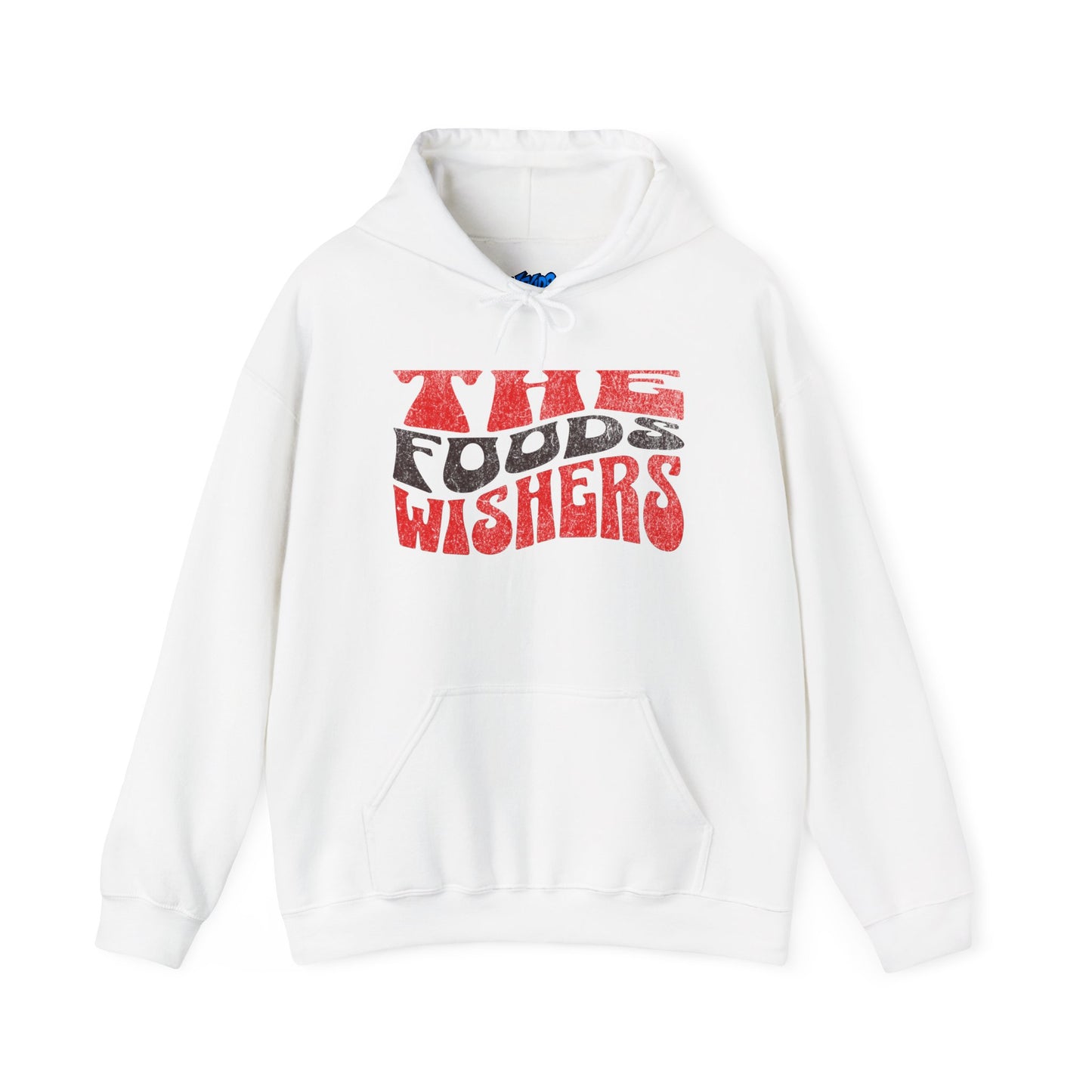 Hoodie — Retro 'The Food's Wishers' Graphic Hoodie with Cute Beanie Character