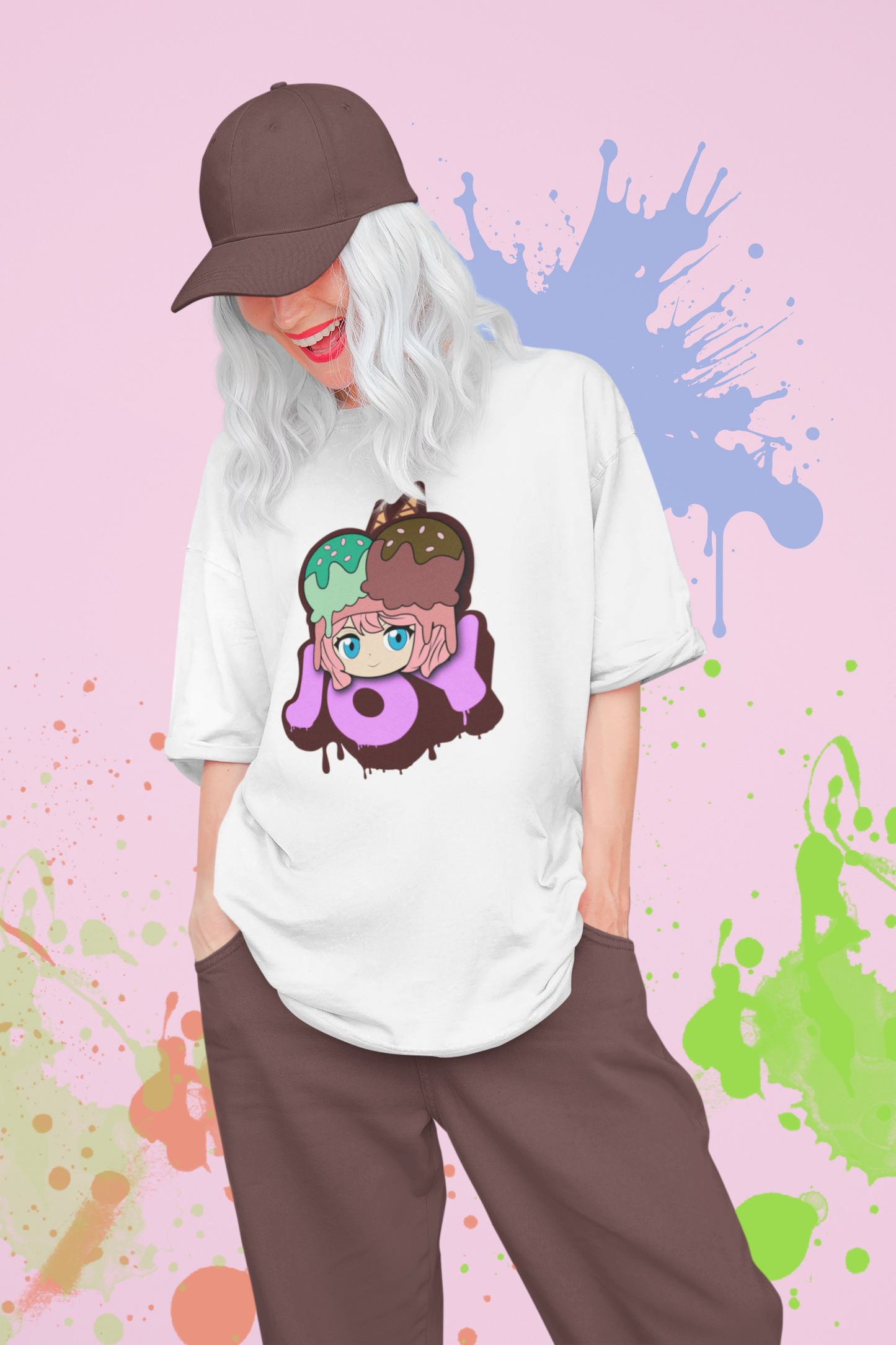 The Foods Wishers Tee — Cute Anime Ice Cream Girl Graphic T-Shirt
