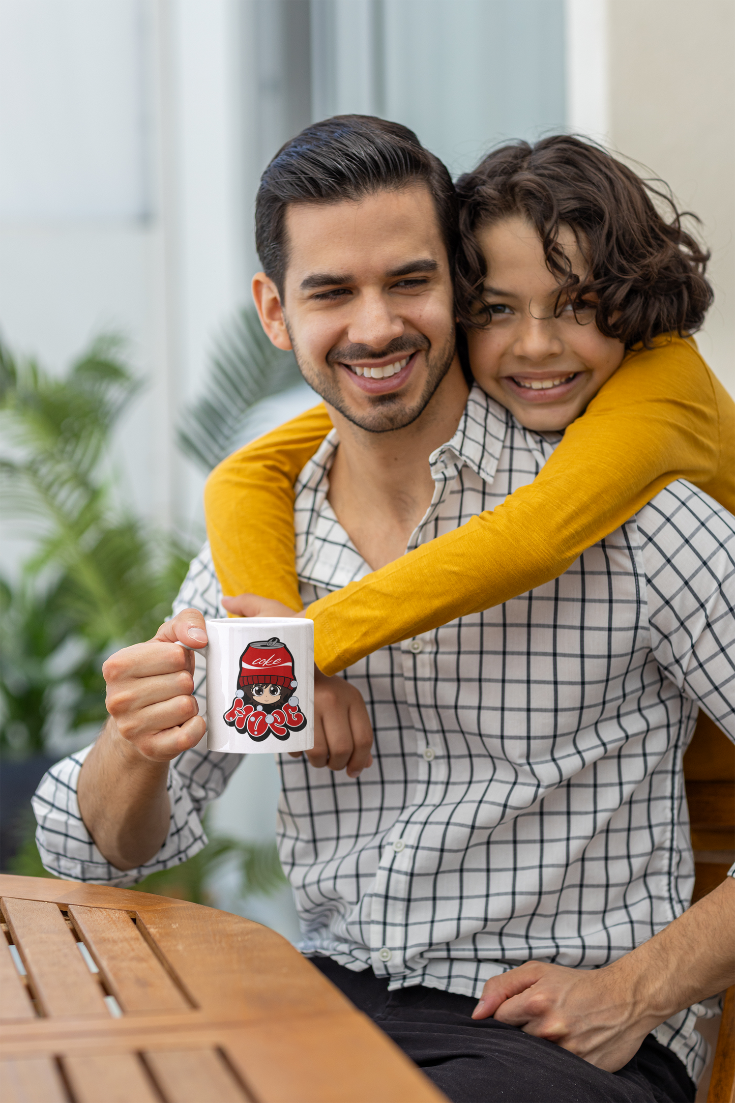 The Fools & Wishers 11oz Ceramic Mug — Retro Red Text Coffee Cup