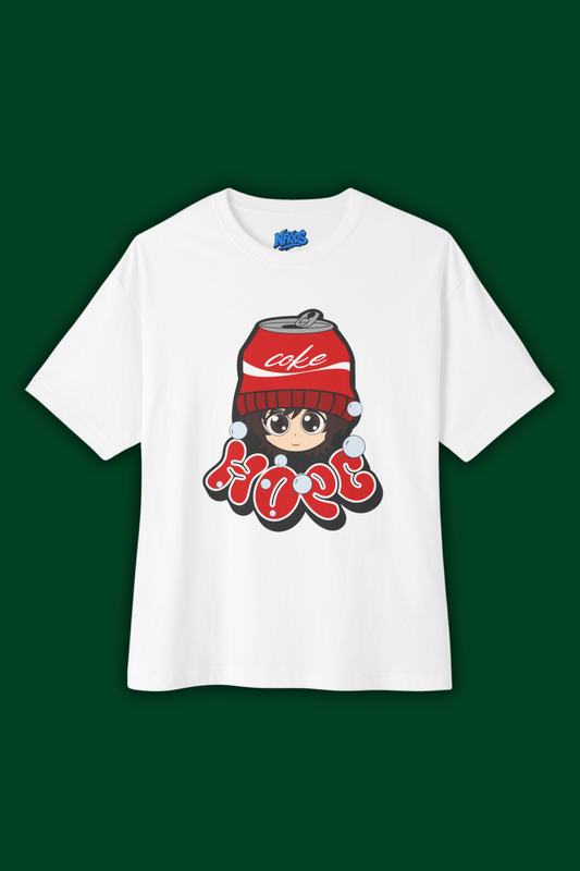 Unisex T-shirt  Coke Hope Boxy Tee Oversized THE FOOD WISHERS COLLECTION